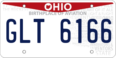 OH license plate GLT6166