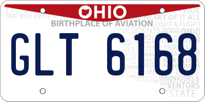 OH license plate GLT6168