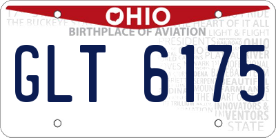 OH license plate GLT6175