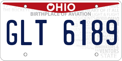 OH license plate GLT6189