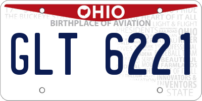 OH license plate GLT6221