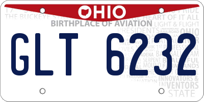 OH license plate GLT6232