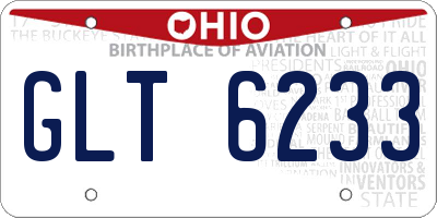 OH license plate GLT6233