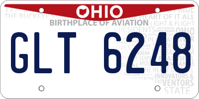 OH license plate GLT6248