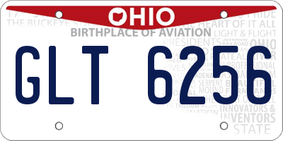 OH license plate GLT6256