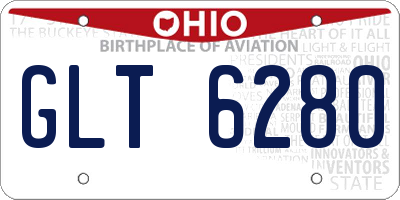 OH license plate GLT6280