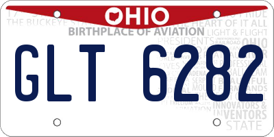 OH license plate GLT6282