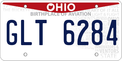 OH license plate GLT6284