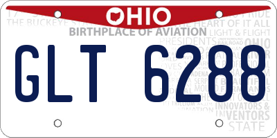 OH license plate GLT6288