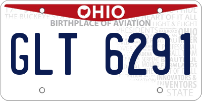 OH license plate GLT6291