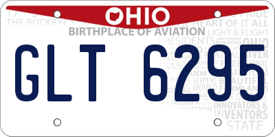 OH license plate GLT6295