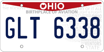 OH license plate GLT6338