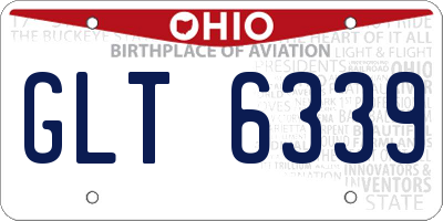 OH license plate GLT6339