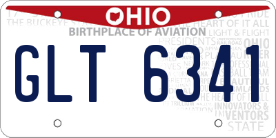 OH license plate GLT6341