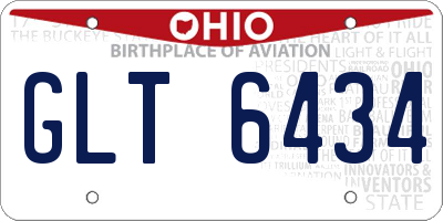 OH license plate GLT6434