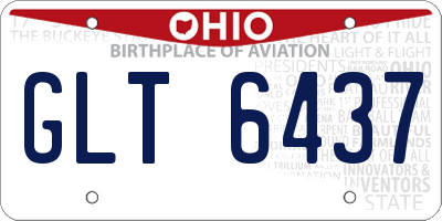 OH license plate GLT6437