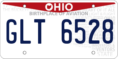 OH license plate GLT6528