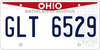 OH license plate GLT6529