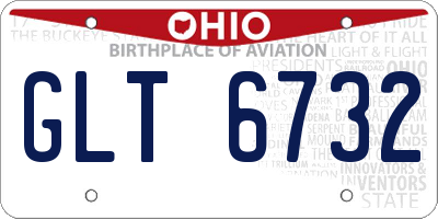 OH license plate GLT6732