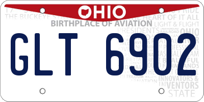 OH license plate GLT6902