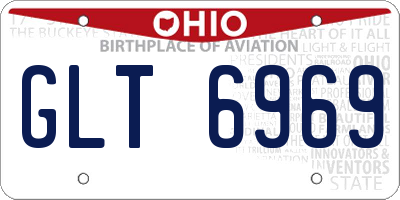 OH license plate GLT6969