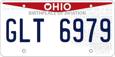 OH license plate GLT6979