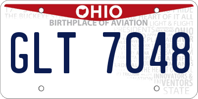 OH license plate GLT7048