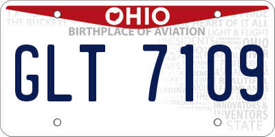 OH license plate GLT7109