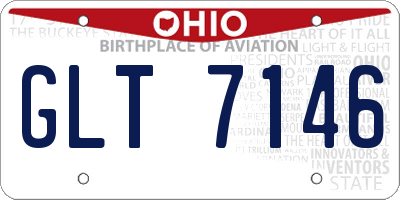 OH license plate GLT7146