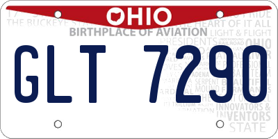 OH license plate GLT7290