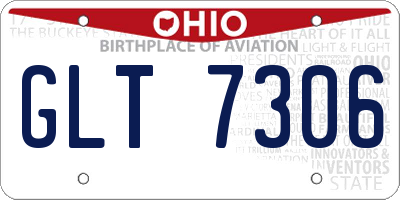 OH license plate GLT7306
