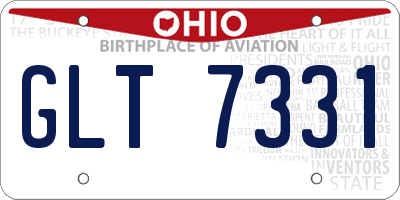 OH license plate GLT7331