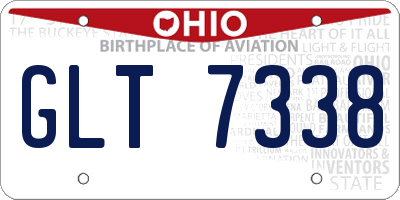 OH license plate GLT7338