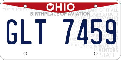 OH license plate GLT7459