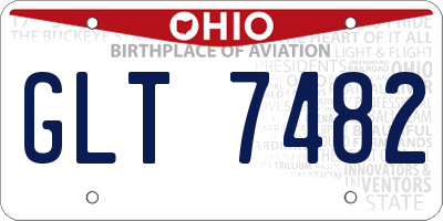 OH license plate GLT7482