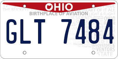 OH license plate GLT7484