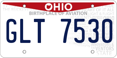 OH license plate GLT7530