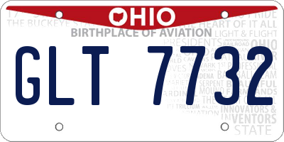 OH license plate GLT7732