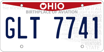 OH license plate GLT7741