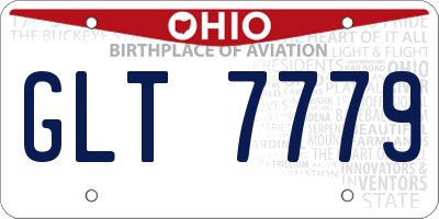 OH license plate GLT7779