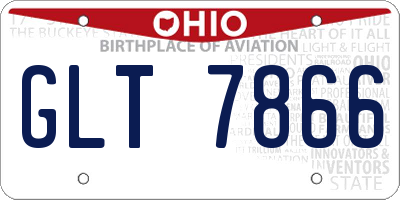OH license plate GLT7866