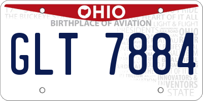 OH license plate GLT7884