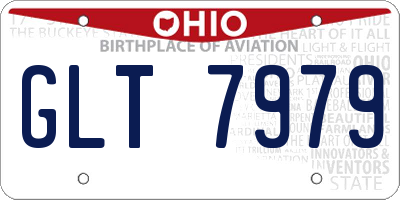 OH license plate GLT7979
