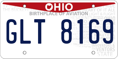 OH license plate GLT8169