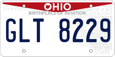 OH license plate GLT8229