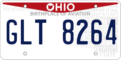 OH license plate GLT8264