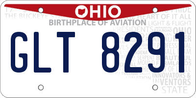 OH license plate GLT8291