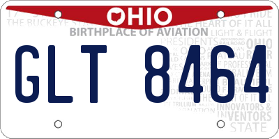 OH license plate GLT8464
