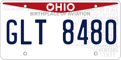 OH license plate GLT8480