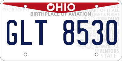OH license plate GLT8530
